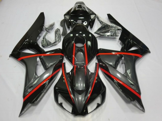 Aftermarket 2006-2007 Silver and Black Honda CBR1000RR Motorcycle Fairing Aftermarket 2006-2007 Silver and Black Honda CBR1000RR Motorcycle Fairing