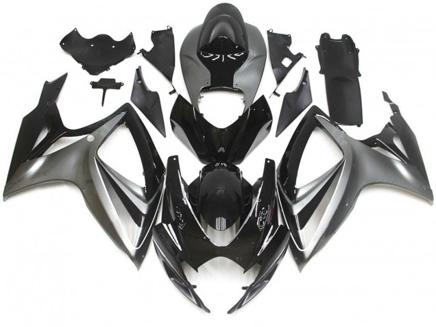 Aftermarket 2006-2007 Silver and Black Special OEM Style Suzuki GSXR 600-750 Motorcycle Fairing Aftermarket 2006-2007 Silver and Black Special OEM Style Suzuki GSXR 600-750 Motorcycle Fairing
