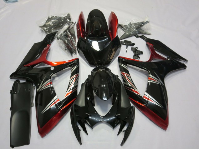 Aftermarket 2006-2007 Tri Color Suzuki GSXR 600-750 Motorcycle Fairing Aftermarket 2006-2007 Tri Color Suzuki GSXR 600-750 Motorcycle Fairing
