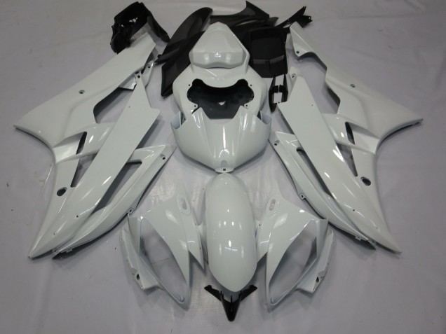 Aftermarket 2006-2007 White Gloss Yamaha R6 Motorcycle Fairing