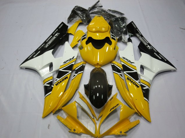 Aftermarket 2006-2007 Yellow Motul OEM Style Yamaha R6 Motorcycle Fairing
