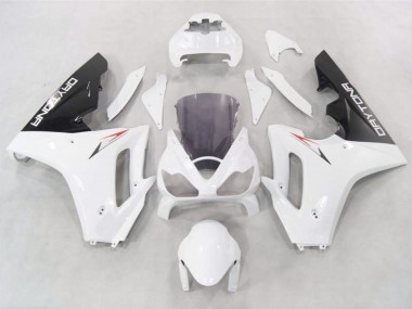 Aftermarket 2006-2008 White w Black lowers Triumph Daytona 675 Fairings