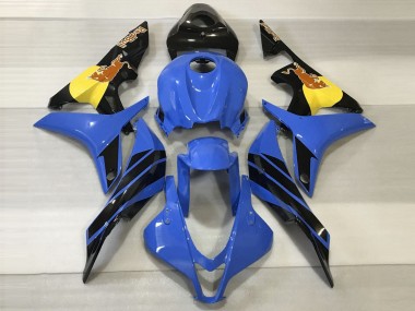 Aftermarket 2007-2008 Blue & Orange Bull Honda CBR600RR Motorcycle Fairing