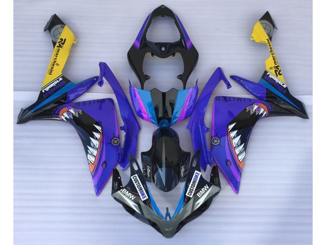 Aftermarket 2007-2008 Blue Shark Yamaha R1 Motorcycle Fairing
