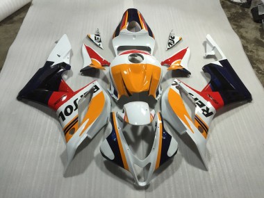 Aftermarket 2007-2008 Custom White Repsol Honda CBR600RR Motorcycle Fairing