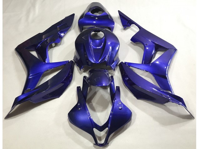 Aftermarket 2007-2008 Deep Blue Plain Honda CBR600RR Motorcycle Fairing