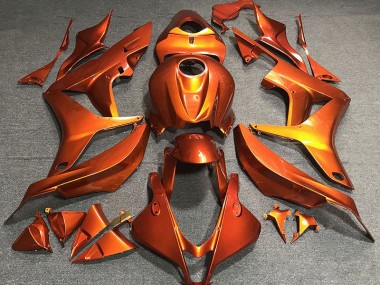 Aftermarket 2007-2008 Flat Orange Honda CBR600RR Motorcycle Fairing