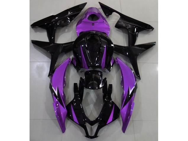 Aftermarket 2007-2008 Gloss Black & Purple Honda CBR600RR Motorcycle Fairing Aftermarket 2007-2008 Gloss Black & Purple Honda CBR600RR Motorcycle Fairing