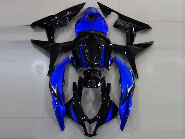 Aftermarket 2007-2008 Gloss Black and Blue Honda CBR600RR Motorcycle Fairing Aftermarket 2007-2008 Gloss Black and Blue Honda CBR600RR Motorcycle Fairing