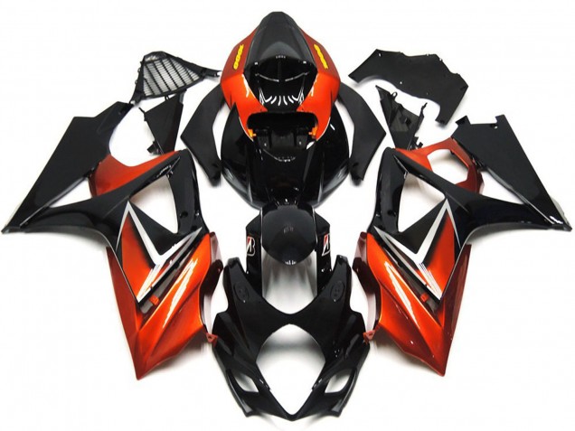 Aftermarket 2007-2008 Gloss Black and Bronze Gold Suzuki GSXR 1000 Motorcycle Fairing Aftermarket 2007-2008 Gloss Black and Bronze Gold Suzuki GSXR 1000 Motorcycle Fairing