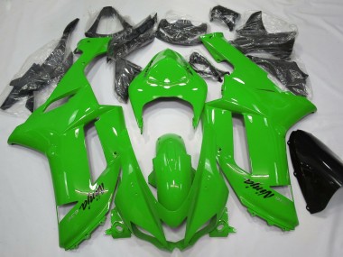 Aftermarket 2007-2008 Gloss Green Kawasaki ZX6R Motorcycle Fairing