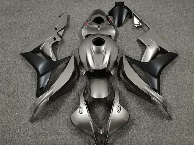 Aftermarket 2007-2008 Gloss Grey and Black Honda CBR600RR Motorcycle Fairing