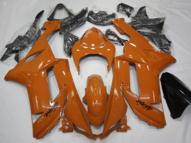 Aftermarket 2007-2008 Gloss Orange Kawasaki ZX6R Motorcycle Fairing