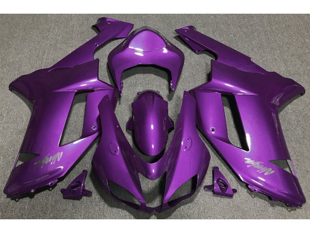 Aftermarket 2007-2008 Gloss Purple Kawasaki ZX6R Motorcycle Fairing
