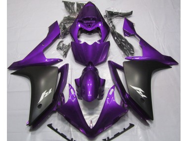 Aftermarket 2007-2008 Gloss Purple and Black Yamaha R1 Motorcycle Fairing