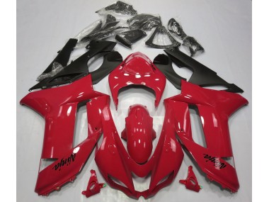 Aftermarket 2007-2008 Gloss Red Kawasaki ZX6R Motorcycle Fairing