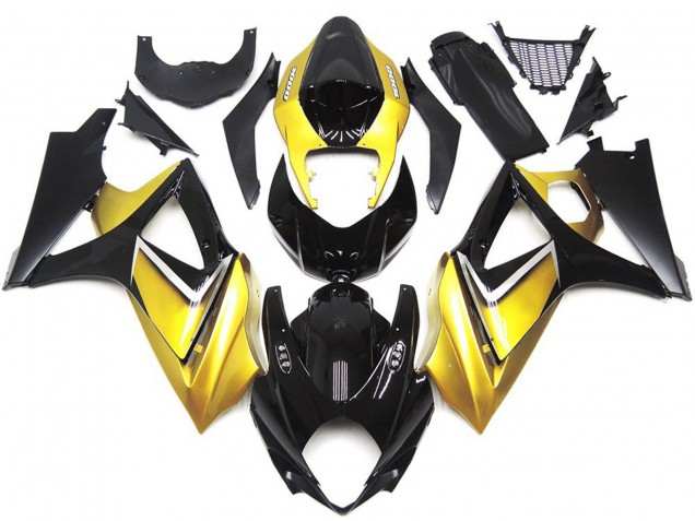 Aftermarket 2007-2008 Gold Yellow Custom OEM Style Suzuki GSXR 1000 Motorcycle Fairing Aftermarket 2007-2008 Gold Yellow Custom OEM Style Suzuki GSXR 1000 Motorcycle Fairing