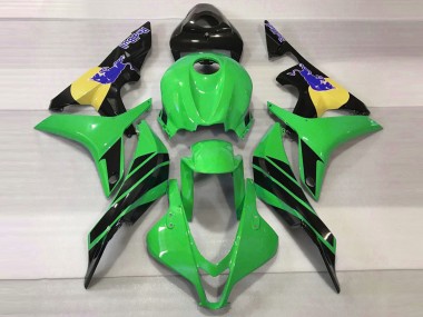 Aftermarket 2007-2008 Green & Blue Bull Honda CBR600RR Motorcycle Fairing
