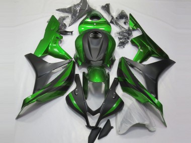 Aftermarket 2007-2008 Green and Matte Black Honda CBR600RR Motorcycle Fairing