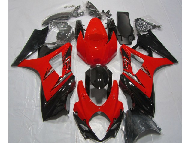 Aftermarket 2007-2008 Lava Red and Black Suzuki GSXR 1000 Motorcycle Fairing Aftermarket 2007-2008 Lava Red and Black Suzuki GSXR 1000 Motorcycle Fairing