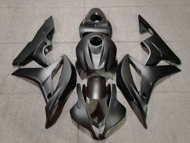 Aftermarket 2007-2008 Matte Black Gold Decals Honda CBR600RR Motorcycle Fairing