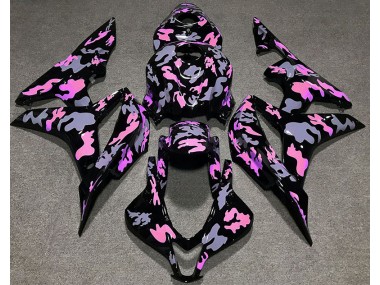 Aftermarket 2007-2008 Pink and Gray Camouflage Honda CBR600RR Motorcycle Fairing