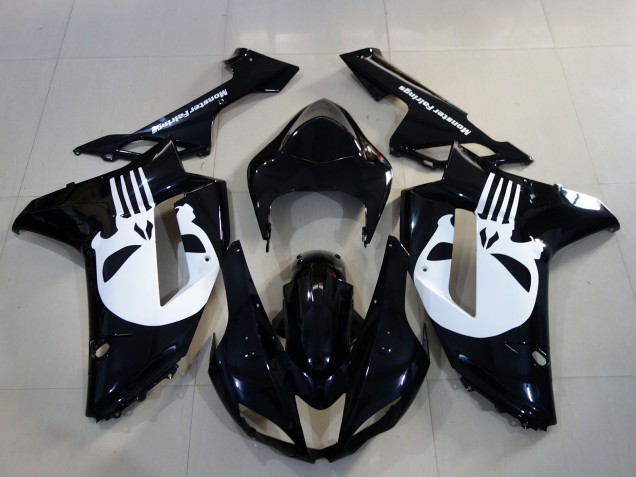 Aftermarket 2007-2008 Punisher Custom Kawasaki ZX6R Motorcycle Fairing Aftermarket 2007-2008 Punisher Custom Kawasaki ZX6R Motorcycle Fairing