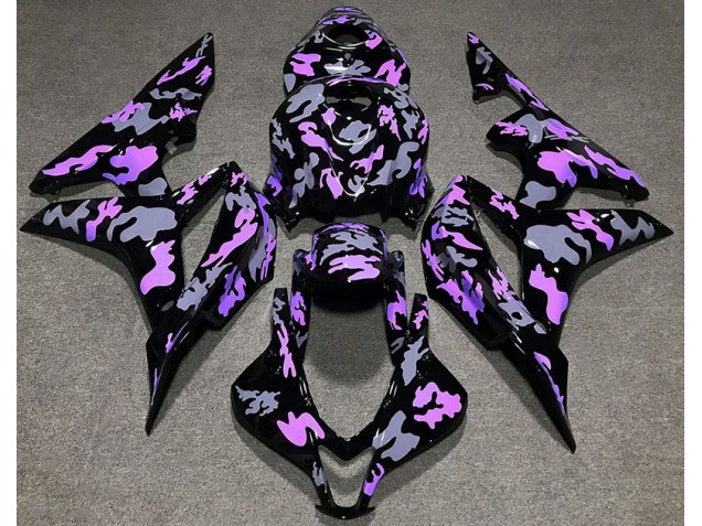 Aftermarket 2007-2008 Purple and Gray Camouflage Honda CBR600RR Motorcycle Fairing Aftermarket 2007-2008 Purple and Gray Camouflage Honda CBR600RR Motorcycle Fairing