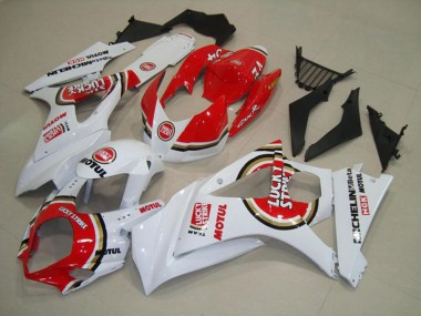 Aftermarket 2007-2008 Red Lucky Strike Suzuki GSXR 1000 Motorcycle Fairing