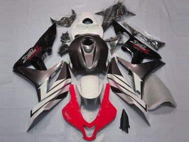 Aftermarket 2007-2008 Red White and Gray Honda CBR600RR Motorcycle Fairing