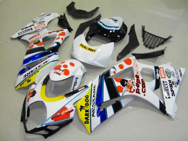Aftermarket 2007-2008 Spots Suzuki GSXR 1000 Motorcycle Fairing