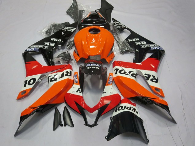 Aftermarket 2007-2008 Vibrant Orange Repsol Honda CBR600RR Motorcycle Fairing Aftermarket 2007-2008 Vibrant Orange Repsol Honda CBR600RR Motorcycle Fairing