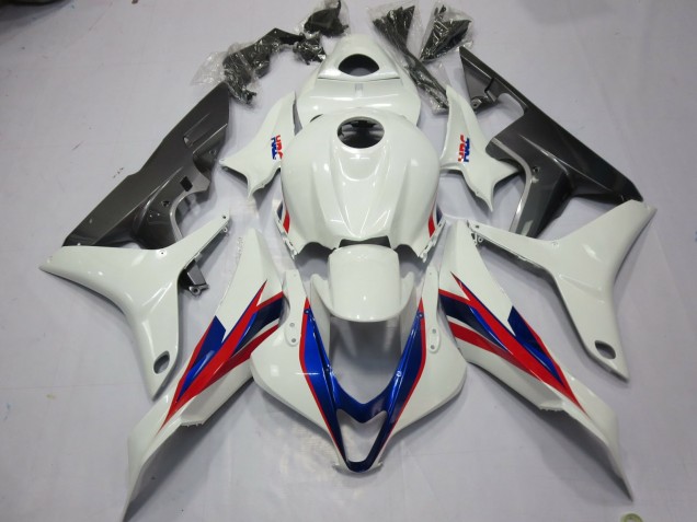 Aftermarket 2007-2008 White HRC Honda CBR600RR Motorcycle Fairing