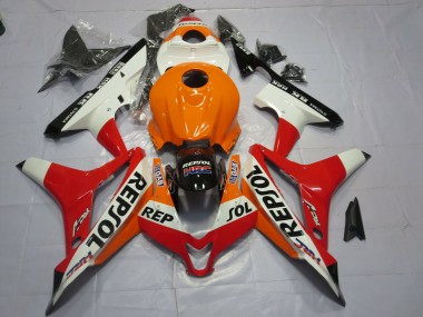 Aftermarket 2007-2008 White Repsol Honda CBR600RR Motorcycle Fairing