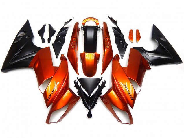 Aftermarket 2007-2011 Burnt Orange Kawasaki Ninja 650R Motorcycle Fairing Aftermarket 2007-2011 Burnt Orange Kawasaki Ninja 650R Motorcycle Fairing
