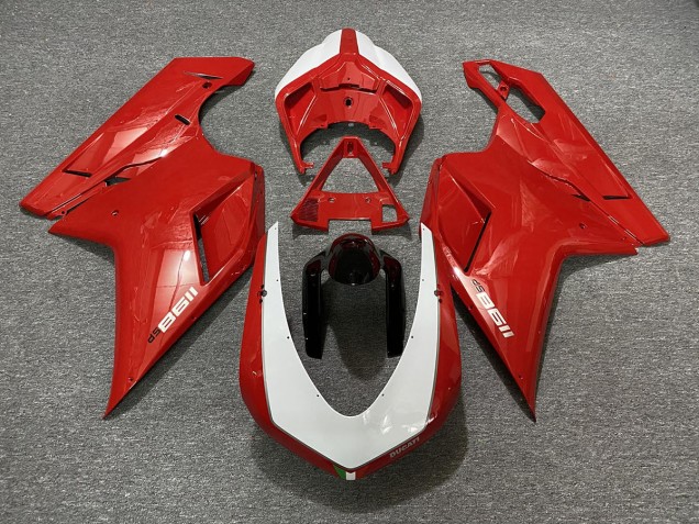 Aftermarket 2007-2012 Gloss Red SP Ducati 848 1098 1198 Motorcycle Fairing