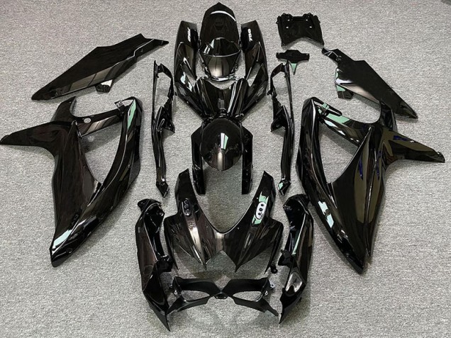 Aftermarket 2008-2010 Pearl Black & White Suzuki GSXR 600-750 Motorcycle Fairing Aftermarket 2008-2010 Pearl Black & White Suzuki GSXR 600-750 Motorcycle Fairing