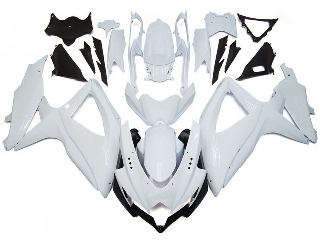 Aftermarket 2008-2010 Shining Gloss White Suzuki GSXR 600-750 Motorcycle Fairing Aftermarket 2008-2010 Shining Gloss White Suzuki GSXR 600-750 Motorcycle Fairing