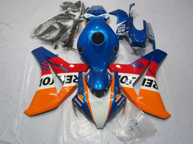 Aftermarket 2008-2011 Blue Repsol + Red Honda CBR1000RR Motorcycle Fairing Aftermarket 2008-2011 Blue Repsol + Red Honda CBR1000RR Motorcycle Fairing