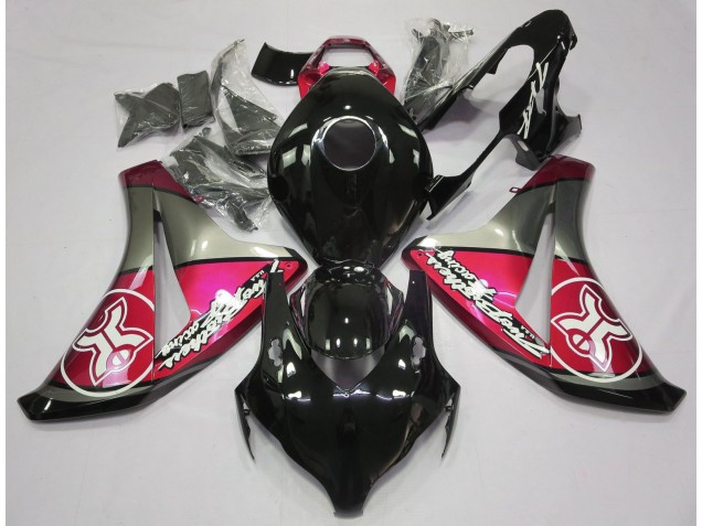 Aftermarket 2008-2011 Candy Red on Black Custom Honda CBR1000RR Motorcycle Fairing Aftermarket 2008-2011 Candy Red on Black Custom Honda CBR1000RR Motorcycle Fairing