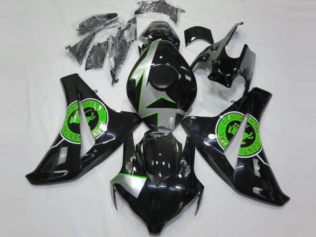 Aftermarket 2008-2011 Gloss Black & Green Honda CBR1000RR Motorcycle Fairing Aftermarket 2008-2011 Gloss Black & Green Honda CBR1000RR Motorcycle Fairing