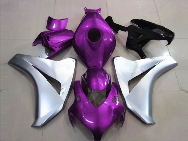 Aftermarket 2008-2011 Gloss Pink and Silver Honda CBR1000RR Motorcycle Fairing