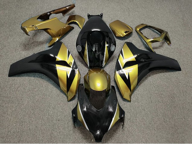 Aftermarket 2008-2011 Gold and Black Honda CBR1000RR Motorcycle Fairing Aftermarket 2008-2011 Gold and Black Honda CBR1000RR Motorcycle Fairing