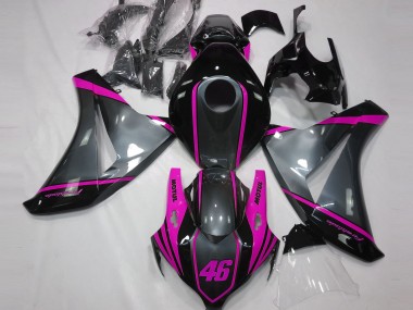 Aftermarket 2008-2011 Gray Motul & Pink Honda CBR1000RR Motorcycle Fairing