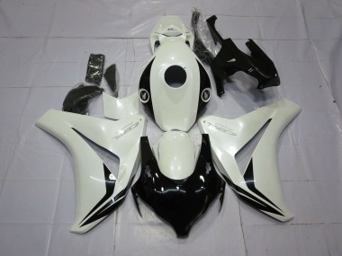 Aftermarket 2008-2011 Pearl White and Black Honda CBR1000RR Motorcycle Fairing