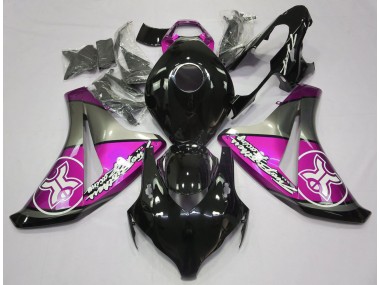 Aftermarket 2008-2011 Pink on Black Custom Honda CBR1000RR Motorcycle Fairing