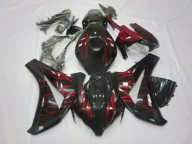 Aftermarket 2008-2011 Red Flame Honda CBR1000RR Motorcycle Fairing Aftermarket 2008-2011 Red Flame Honda CBR1000RR Motorcycle Fairing