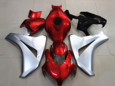 Aftermarket 2008-2011 Silver and Candy Apple Honda CBR1000RR Motorcycle Fairing