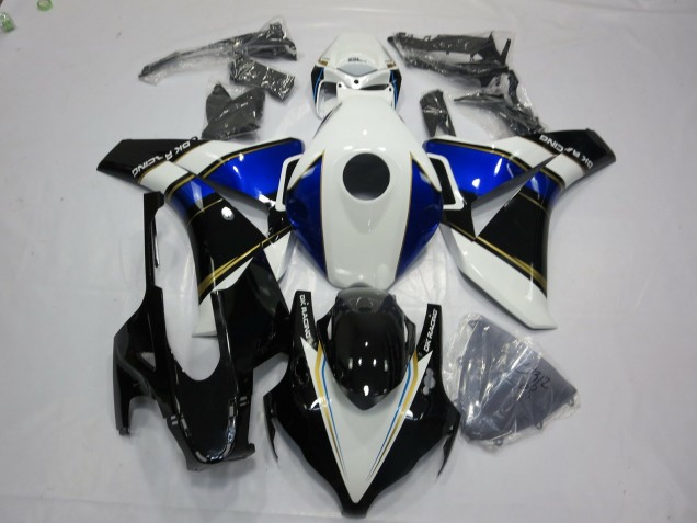 Aftermarket 2008-2011 Unbranded Blue and Gold Honda CBR1000RR Motorcycle Fairing Aftermarket 2008-2011 Unbranded Blue and Gold Honda CBR1000RR Motorcycle Fairing