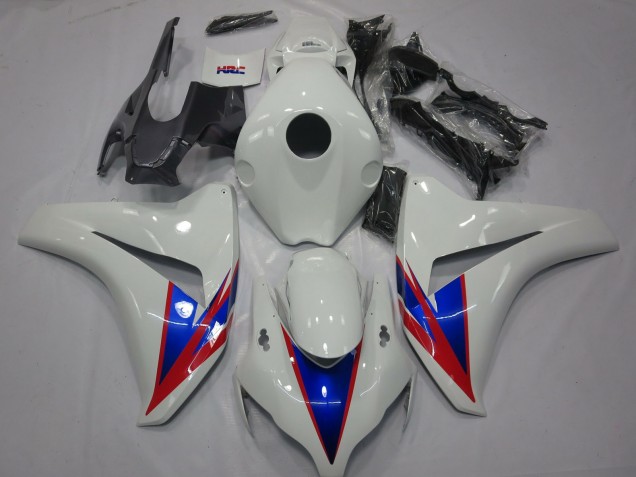 Aftermarket 2008-2011 White Blue Red Honda CBR1000RR Motorcycle Fairing